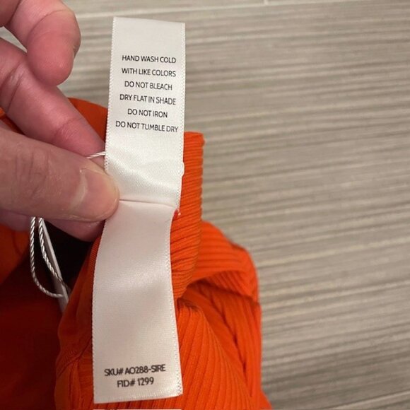 NWT Andie Asbury Rib One Piece Swimsuit Sire Orange Size XL - Picture 12 of 15